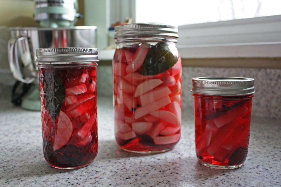 Pickled Pink Turnips Recipe The Nosher