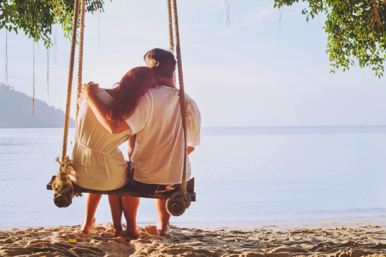 couple on swing