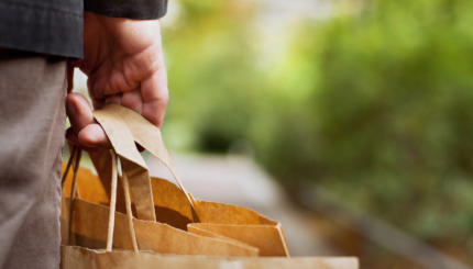 person carrying bag