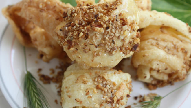 North African sticky, fragrant cookies for Purim