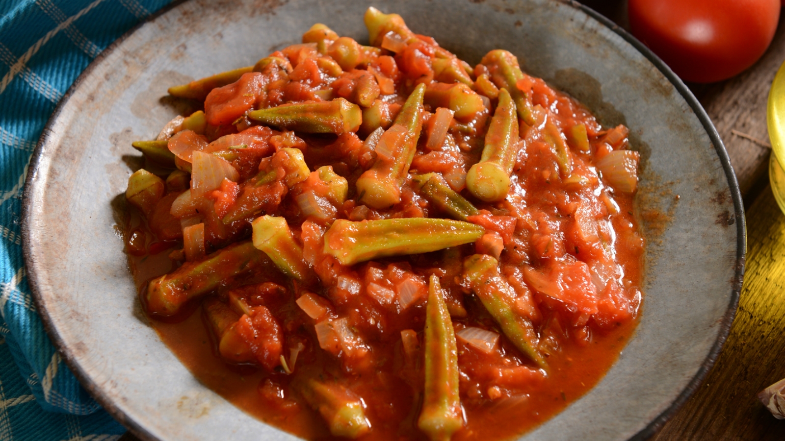 Bamia (Okra) with Tomatoes | My Jewish Learning