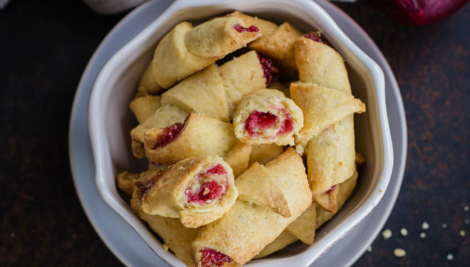 rhubarb rugelach