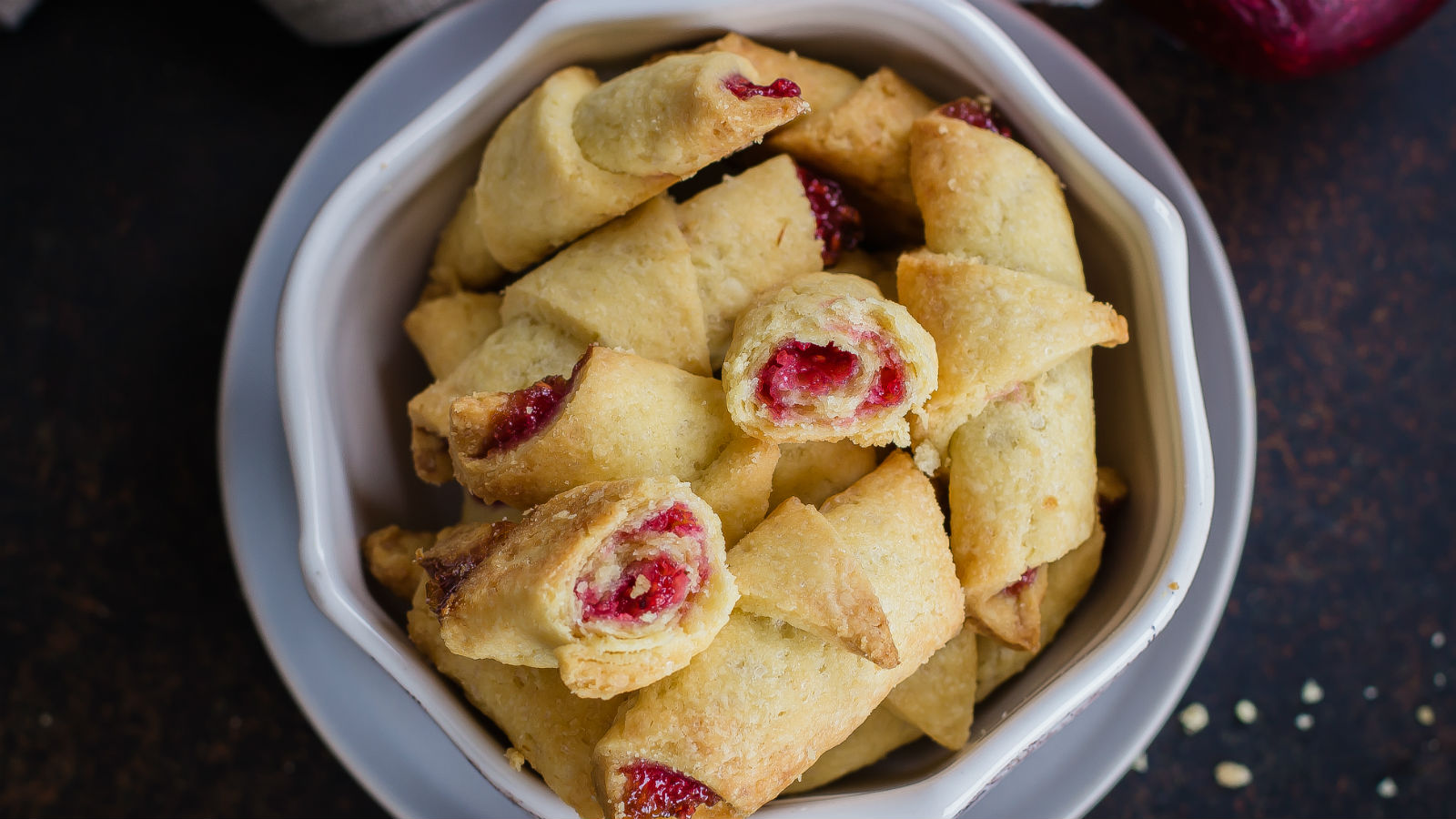 rhubarb rugelach