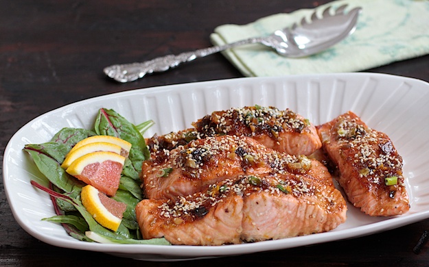 Maple Orange Glazed Salmon1