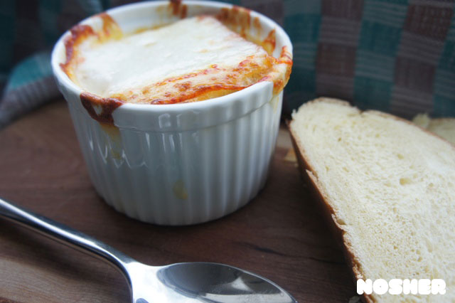 French Onion Soup with Challah and Munster Cheese | The Nosher