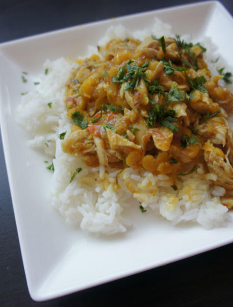 Curry Coconut Chicken with Split Peas | The Nosher