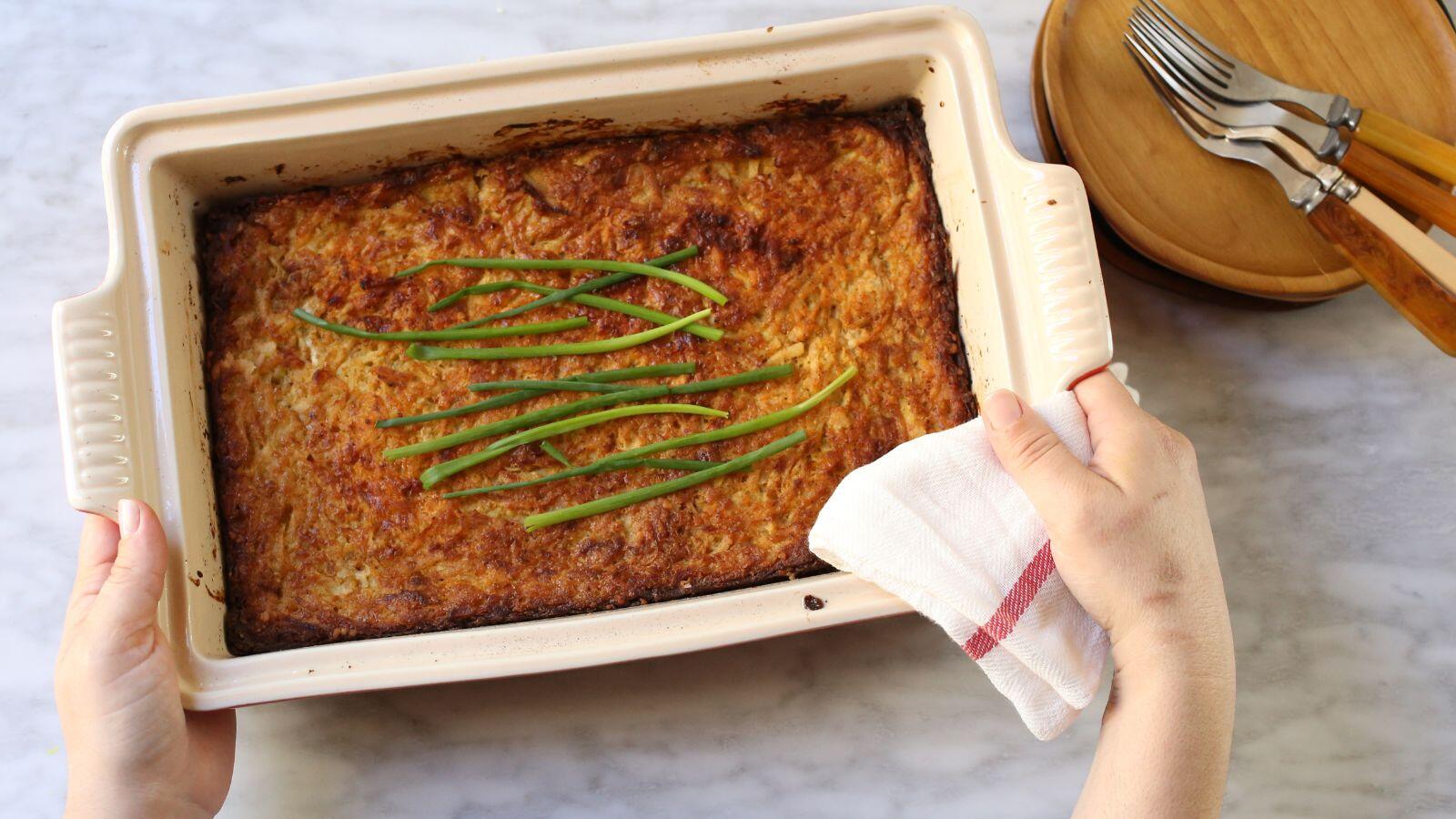 classic potato kugel recipe jewish passover shabbat