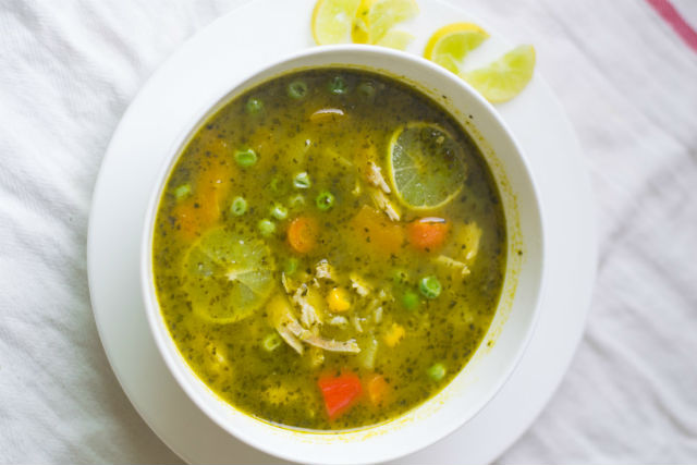 Peruvian turkey soup