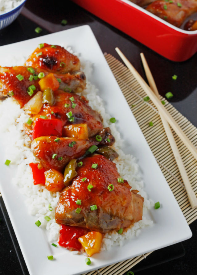 baked sweet and sour chicken