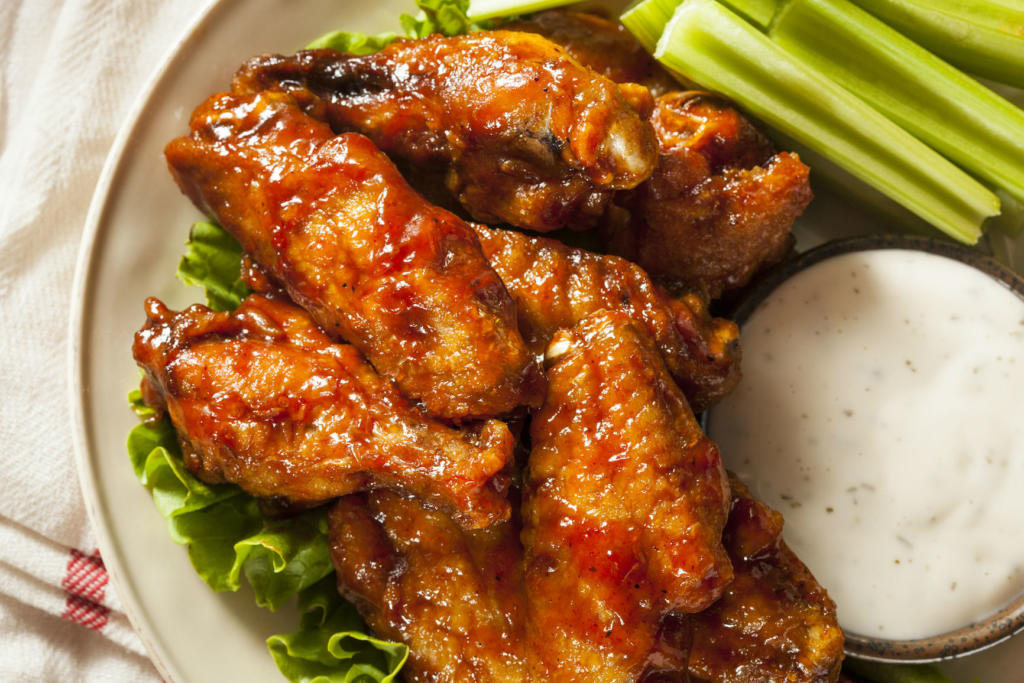 Buffalo Chicken Wings with Non-Dairy Ranch Recipe | The Nosher