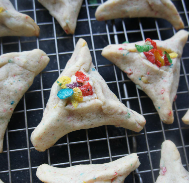 milk and cereal hamantaschen recipe kids purim cookies jewish