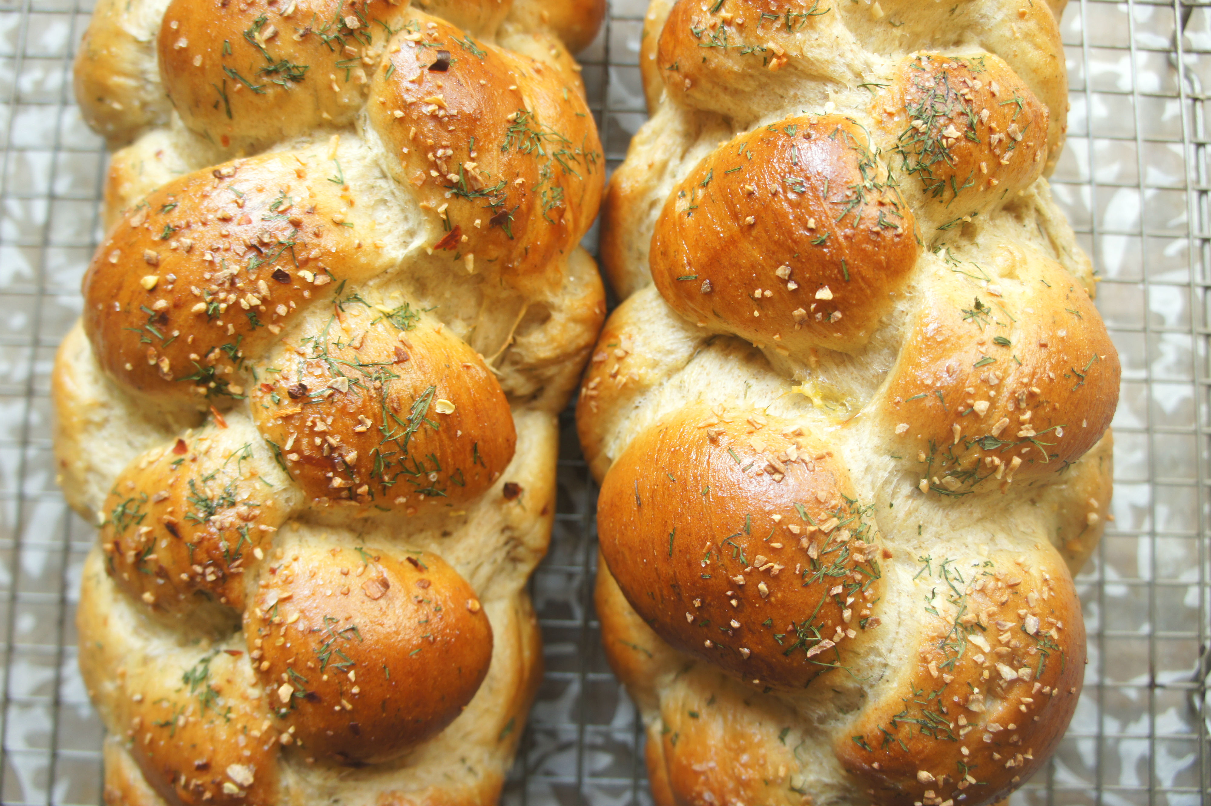 Green Garlic Challah