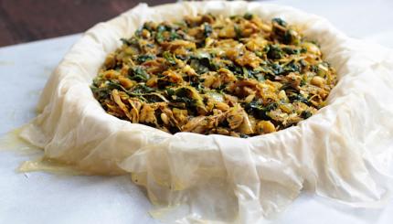 easy moroccan chicken pie recipe phyllo leftover chicken