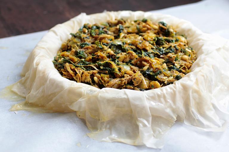 easy moroccan chicken pie recipe phyllo leftover chicken