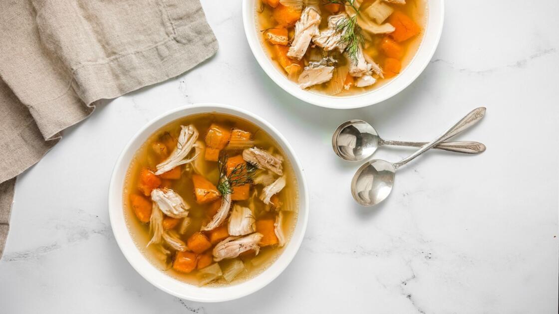 One-Pot Chicken Soup with Seasonal Vegetables Recipe | The Nosher