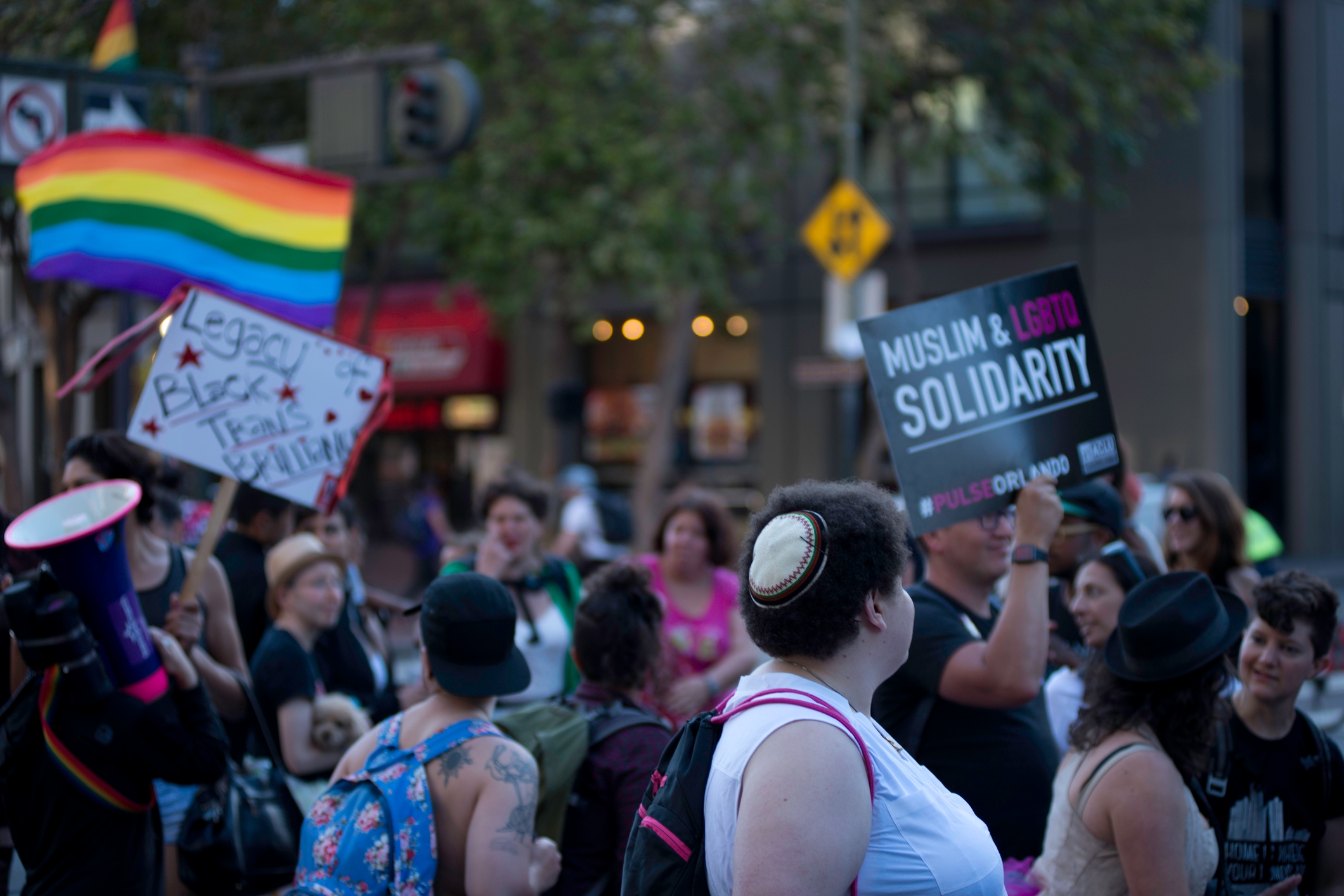 People at the Transmarch in San Francisco, June 2016. (iStock) 