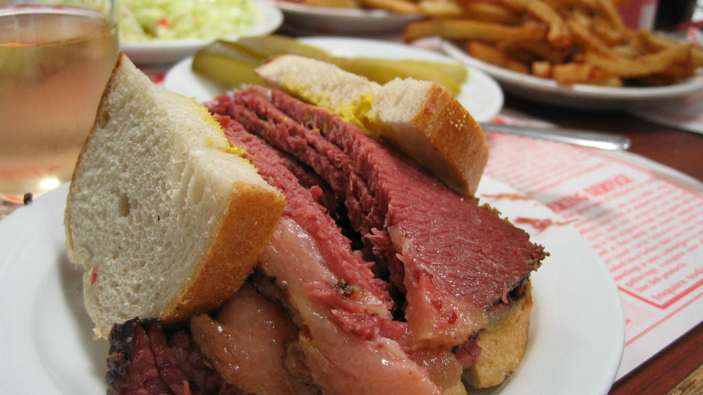 Jewish Food 101 My Jewish Learning   Montreal Smoked Meat Main 1024x576 