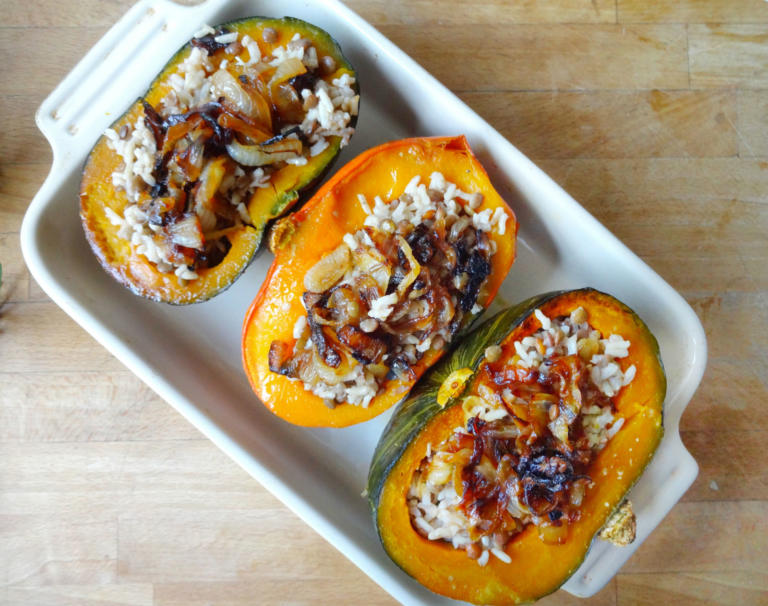 Mujaderra Stuffed Kabocha Squash Recipe | The Nosher