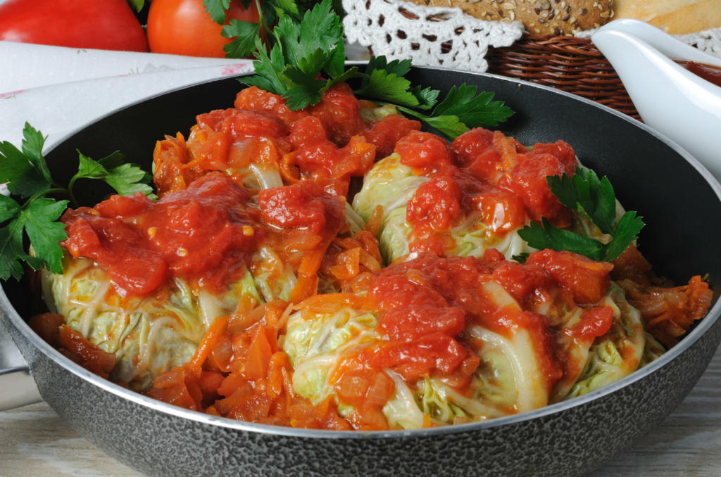 9 Jewish Comfort Foods To Make Right Now The Nosher   Stuffed Cabbage Pot 1024x678 