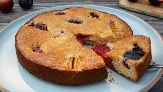 easy cake recipe summer plums