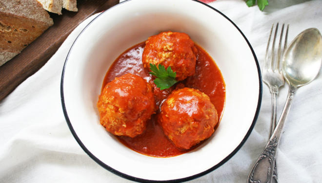 Russian meatballs comfort food