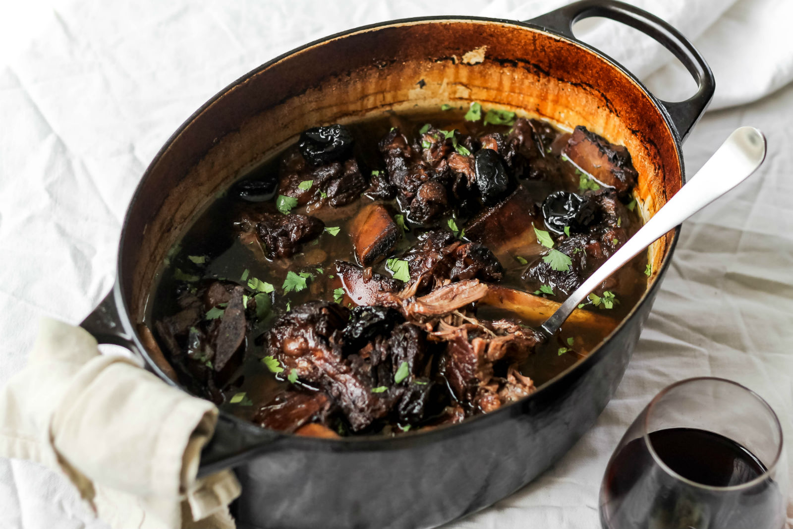 Red Wine Braised Short Ribs With Prunes Recipe The Nosher