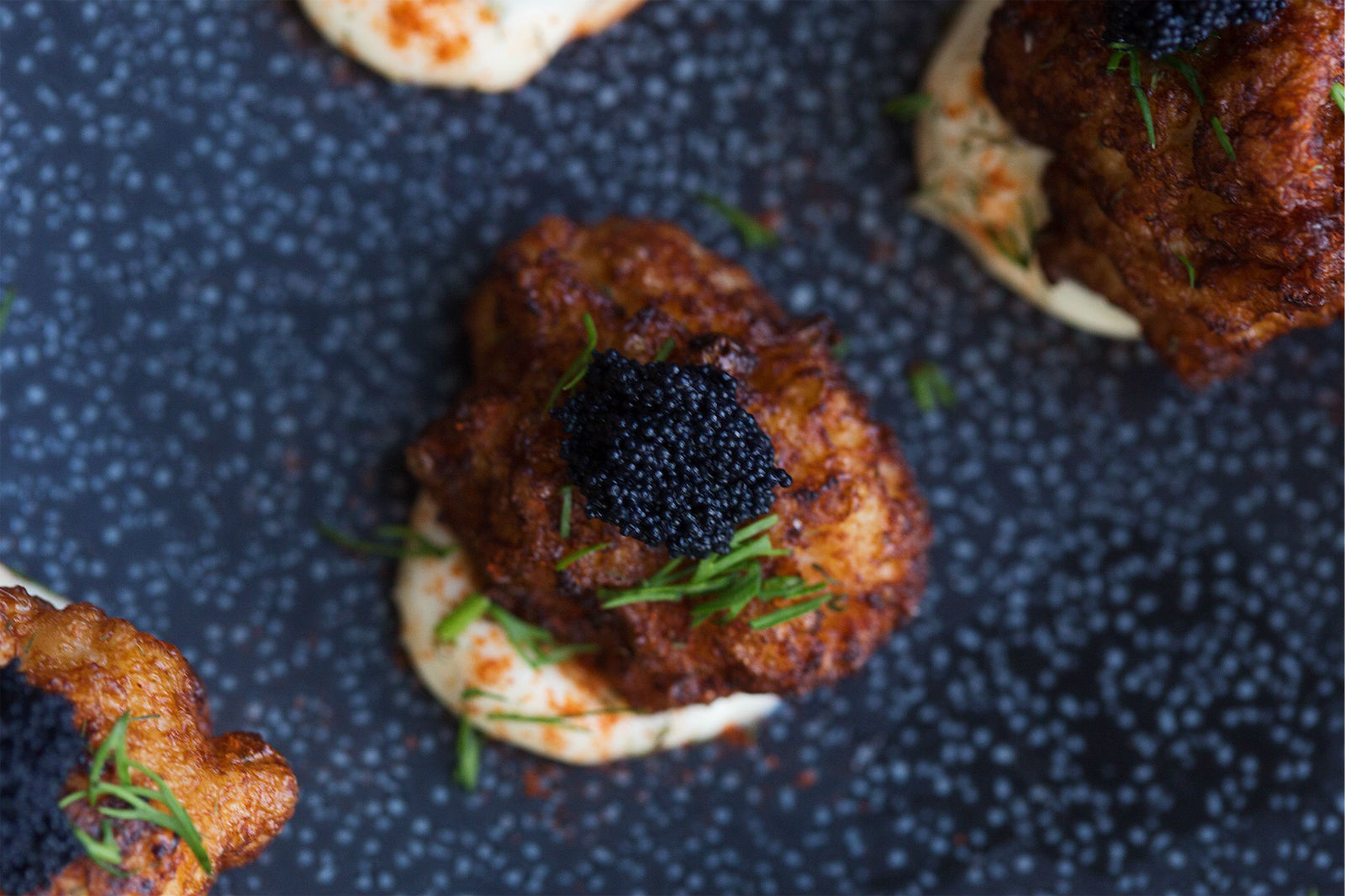 Chopped and fried gefilte fish aka 'fishballs