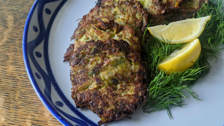 keftes de prasa recipe jewish leek pancakes patties passover recipes