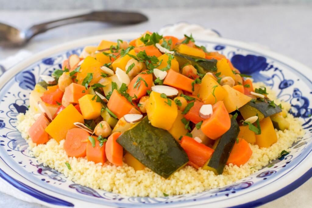 Couscous with Seven Vegetables Recipe The Nosher