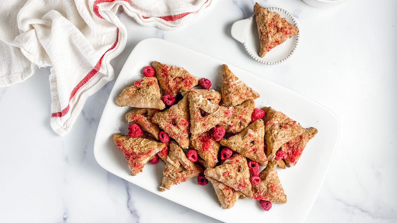 raspberry cheesecake hamantaschen cookies for Purim