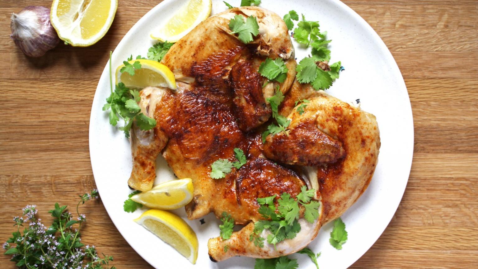 Georgian Chicken Tabaka and Garlic Sauce Recipe | The Nosher