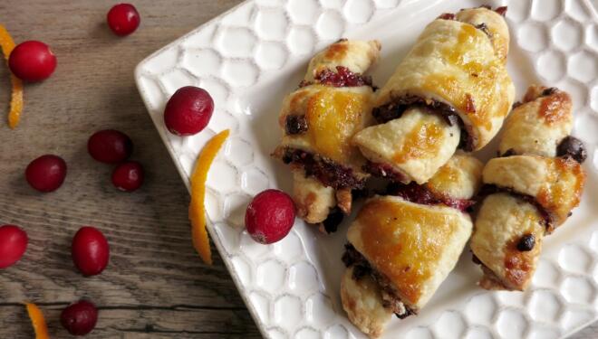 cranberry orange rugelach