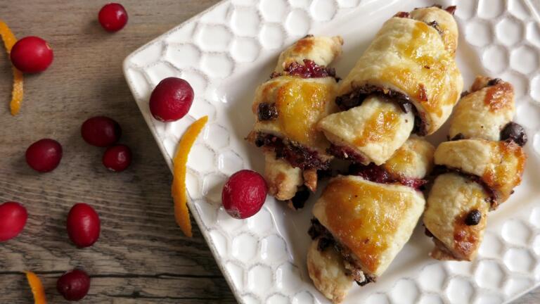 cranberry orange rugelach