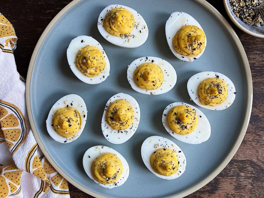 Everything Deviled Eggs Recipe | The Nosher