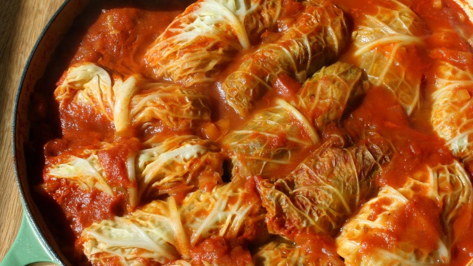 vegetarian stuffed cabbage