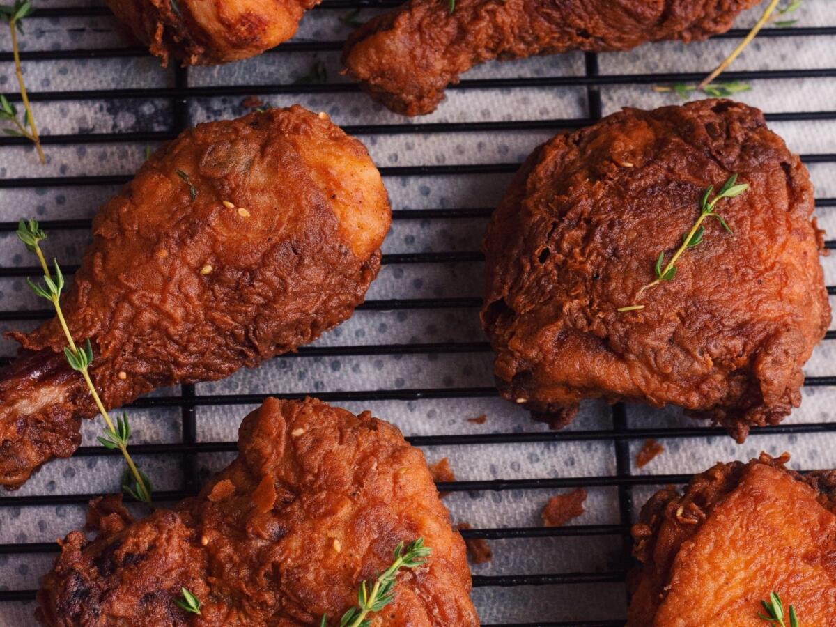 Za'atar Fried Chicken with Spicy Thyme Honey Recipe | The Nosher