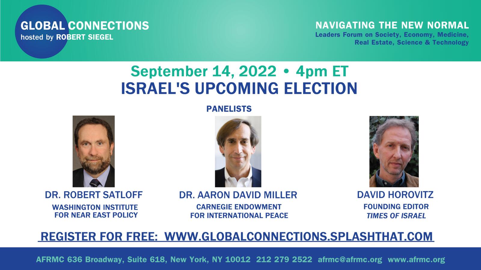 Global Connections with Robert Siegel – Israel’s Upcoming Election | My ...