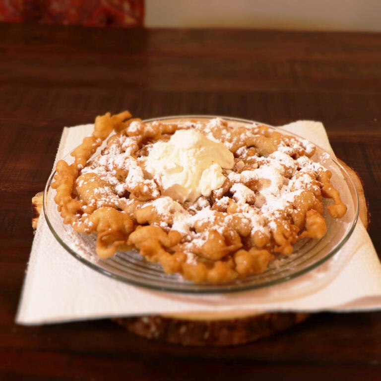 funnel cake Hanukkah recipe easy funnel cake recipe