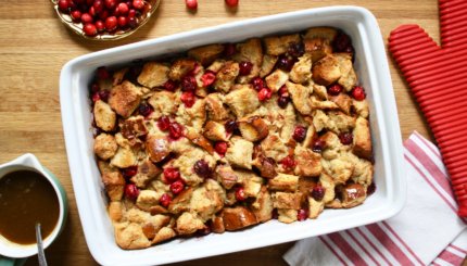 eggnog challah bread pudding recipe