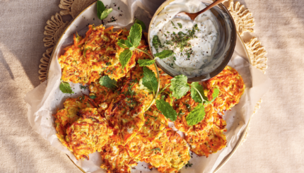 zucchini fritters recipe Hanukkah