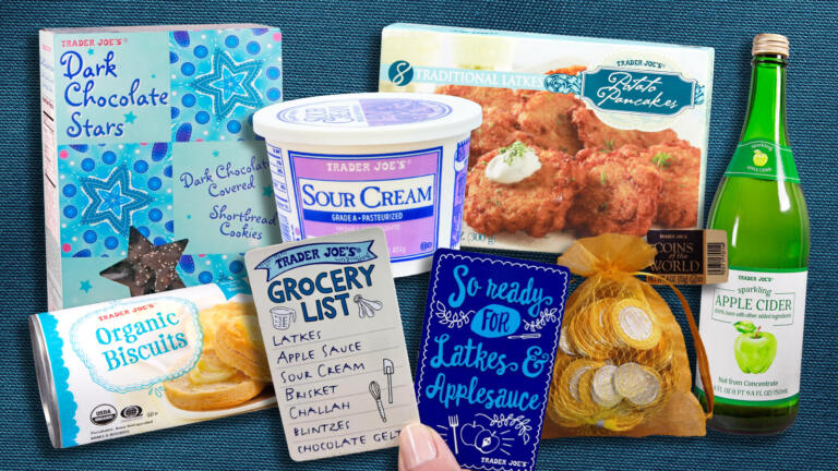 things to buy at Trader Joe's for Hanukkah