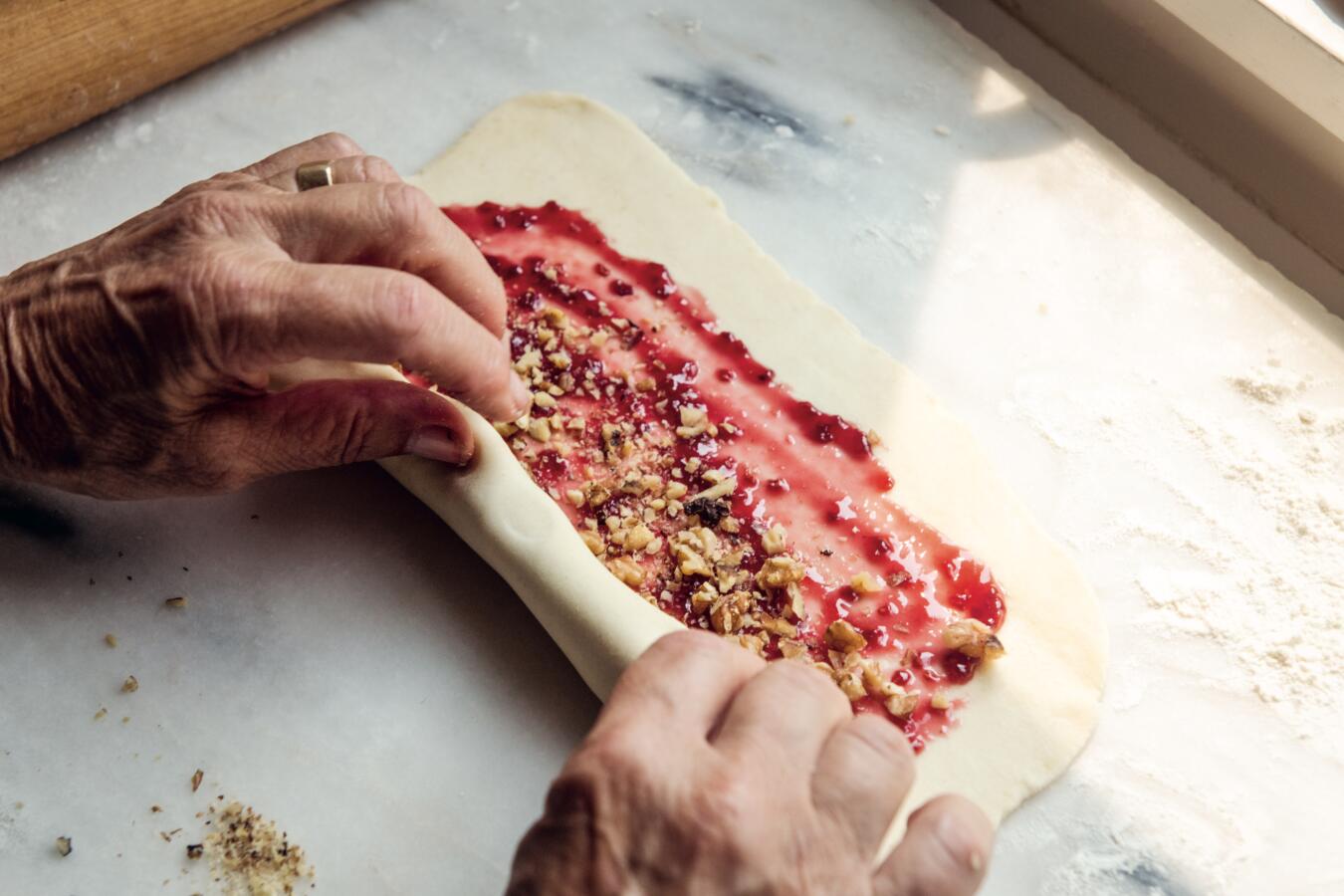 Joan Nathan rugelach recipe jewish cookies raspberry walnut