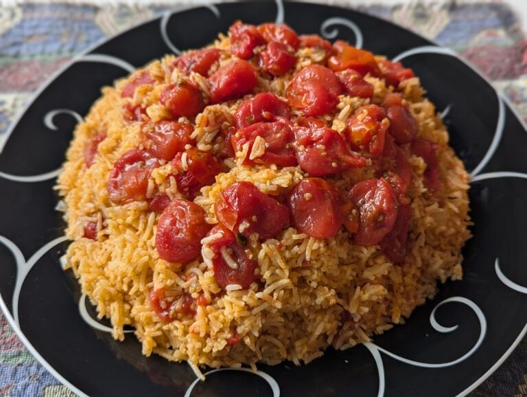 tomato rice easy summer dish sephardi arroz kon tomat