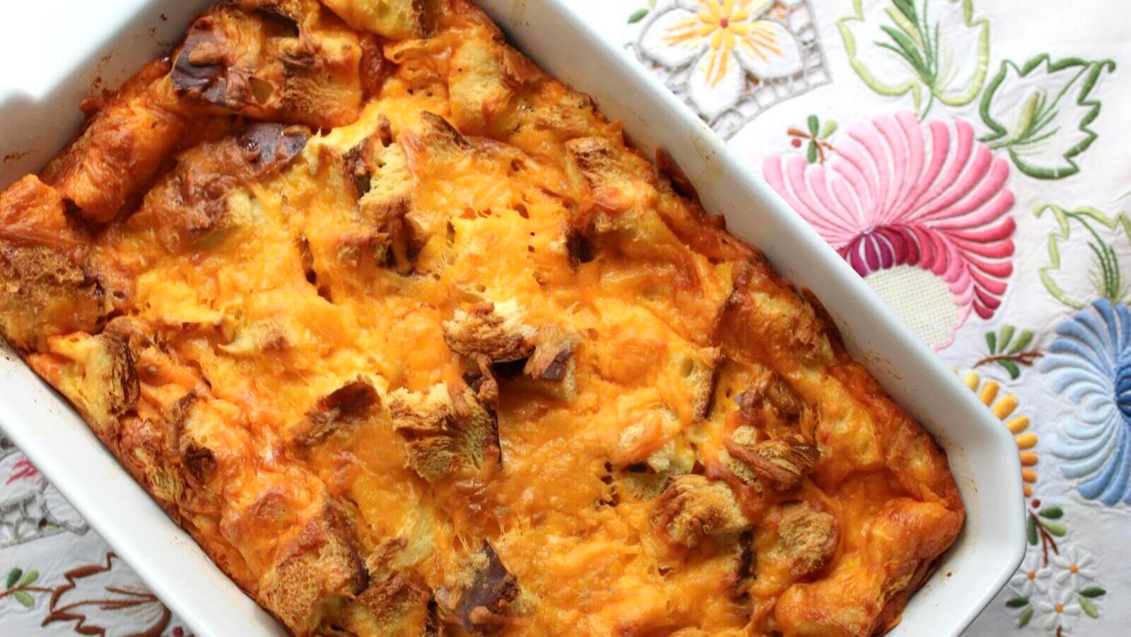 easy Yom Kippur break fast main egg casserole