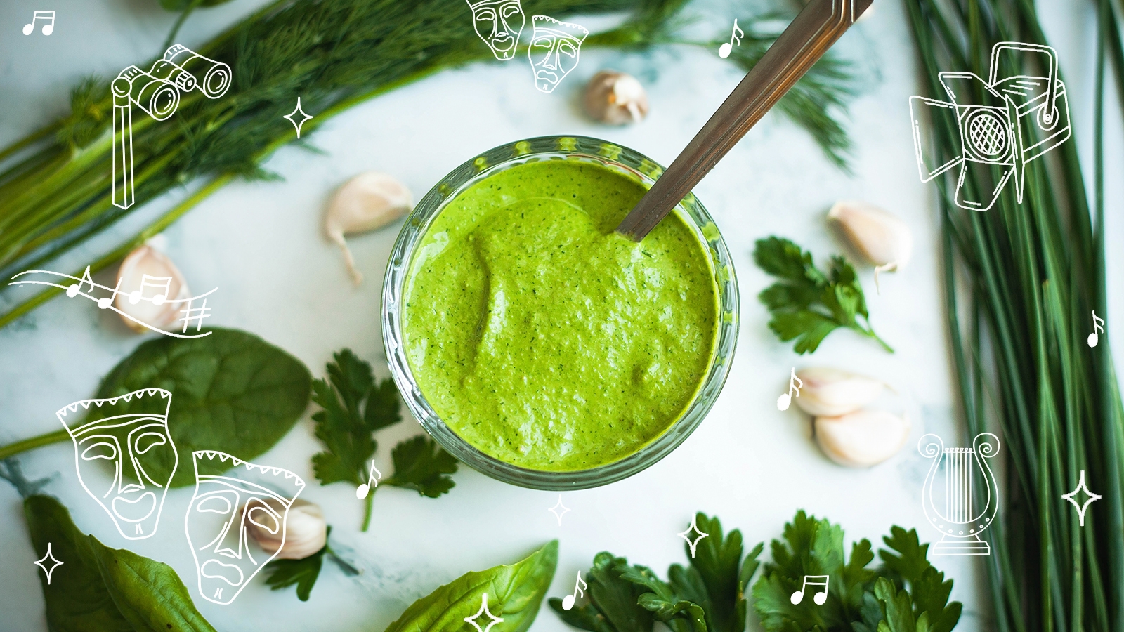 Jewish history green goddess dressing salad