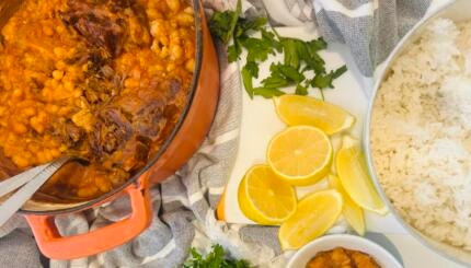 fasulye recipe easy one pot stew Syrian Shabbat dish